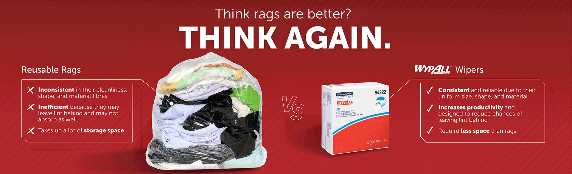 Think rags are better? THINK AGAIN.